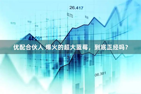 优配合伙人 爆火的超大蓝莓，到底正经吗？